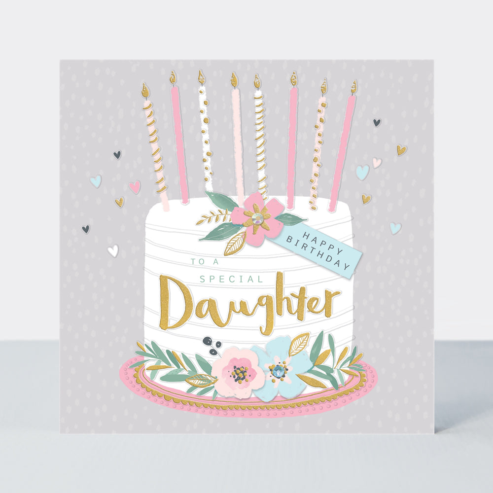 Peony - Daughter Birthday Cake  - Birthday Card