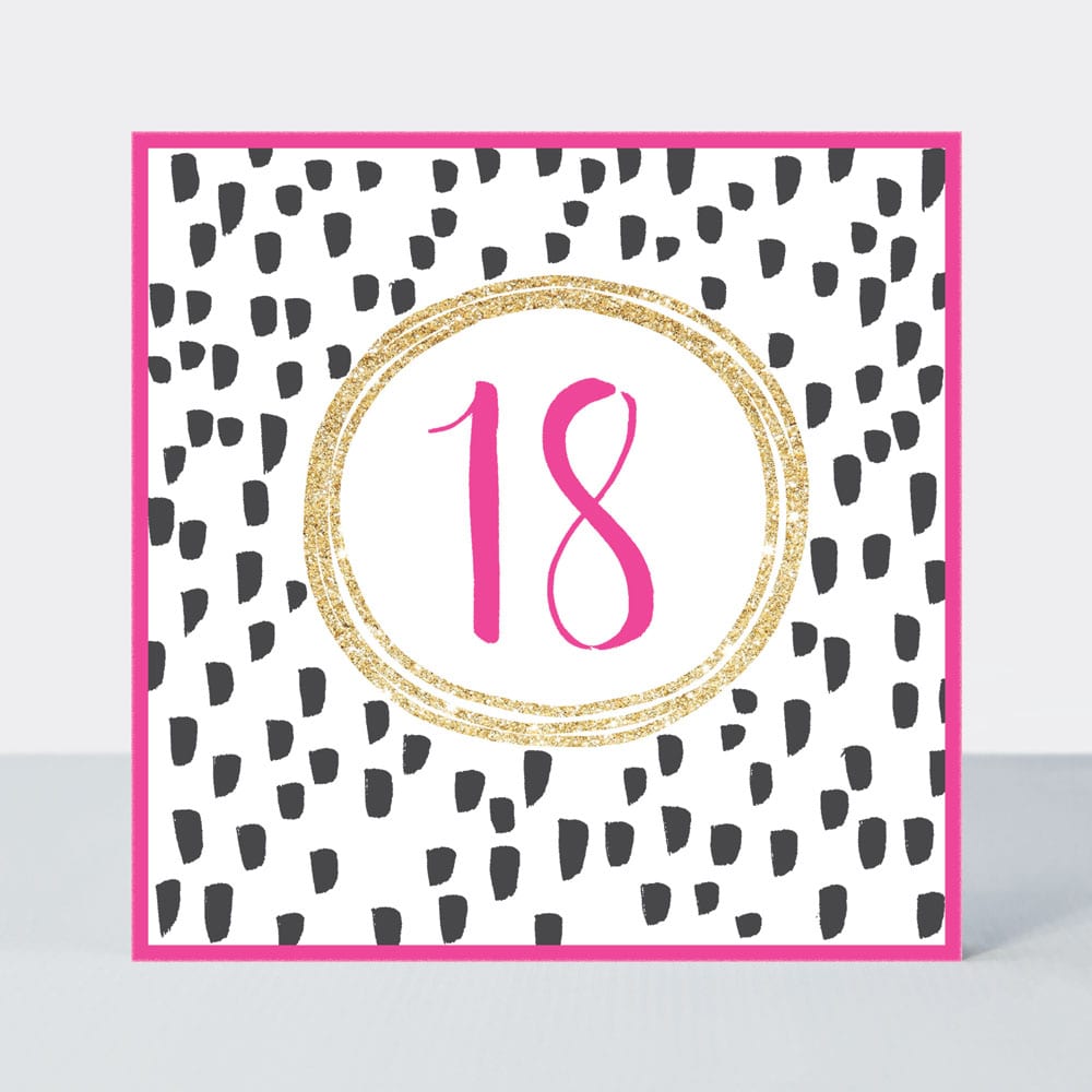 Pink Fizz - 18th Birthday  - Birthday Card
