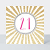 Pink Fizz - 21st Birthday  - Birthday Card