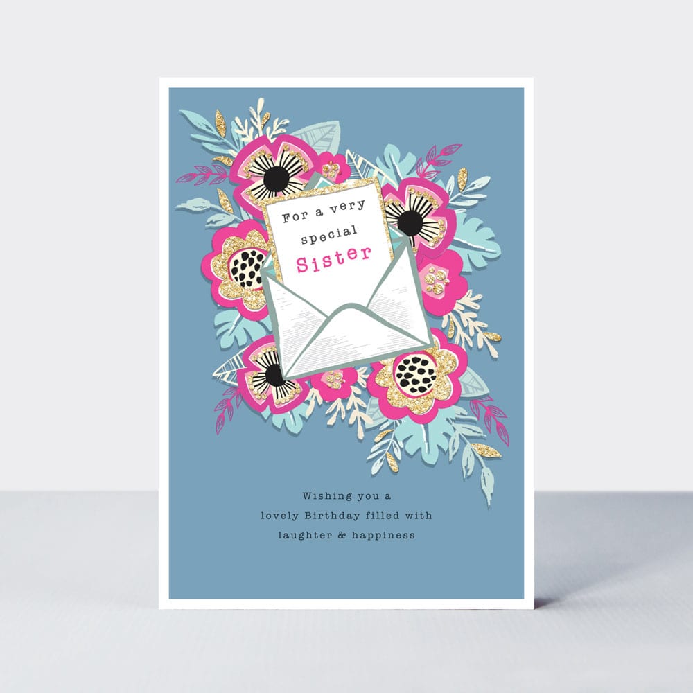 Piccolo - Birthday Sister/Floral Card
