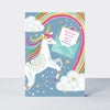 Piccolo - Birthday Niece Unicorn  - Birthday Card
