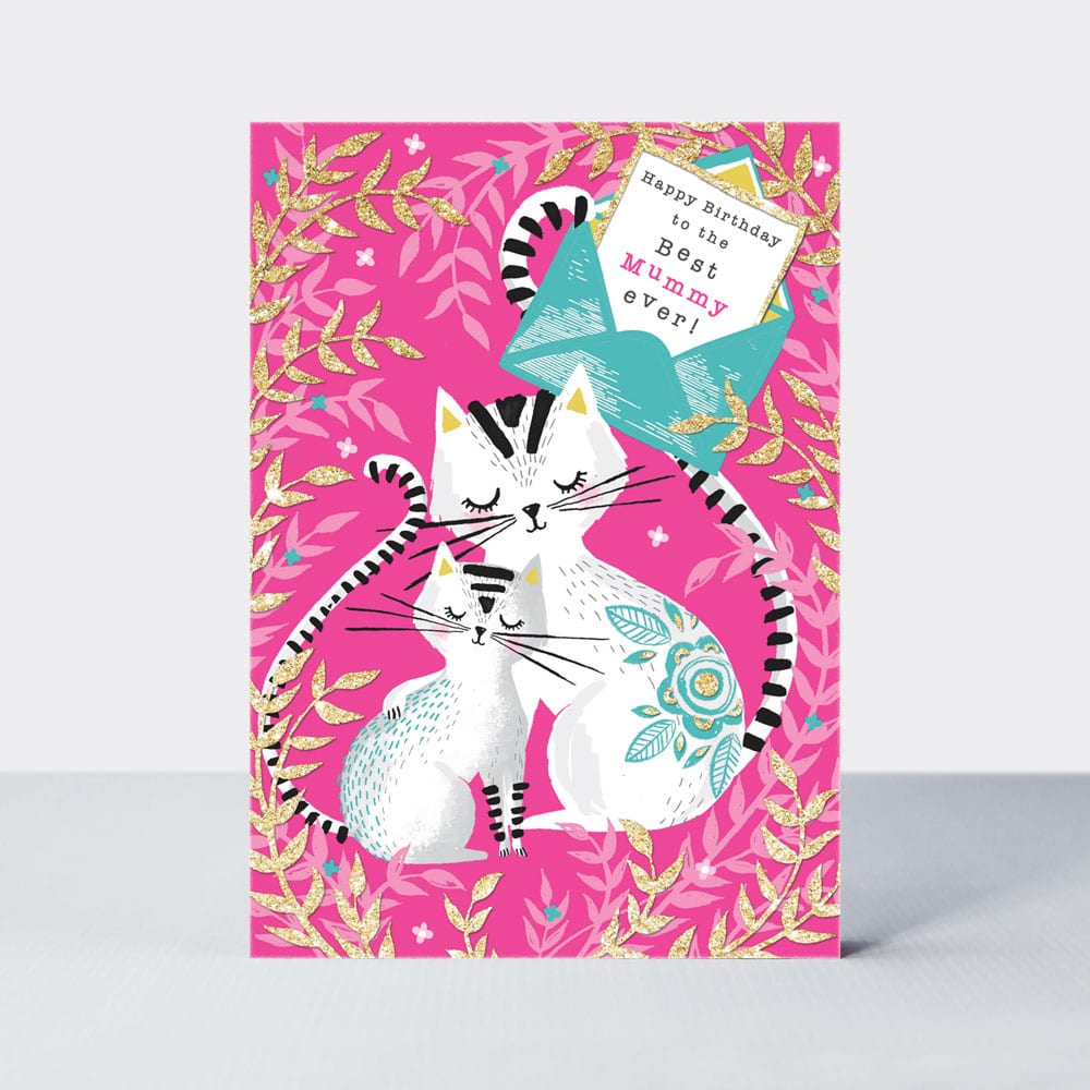 Piccolo - Birthday Mummy Cats  - Birthday Card