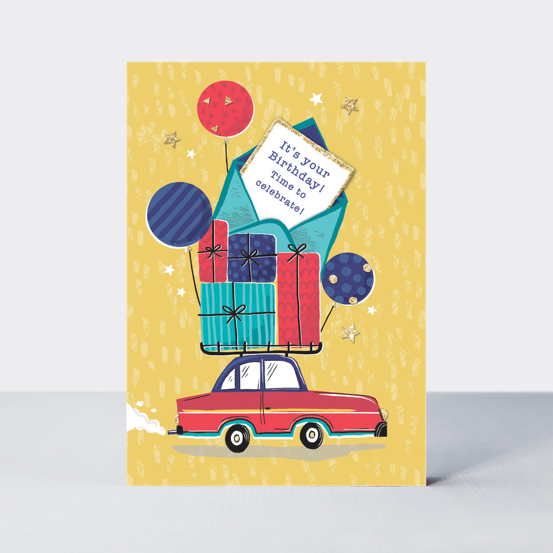 Piccolo - Car & Presents  - Birthday Card