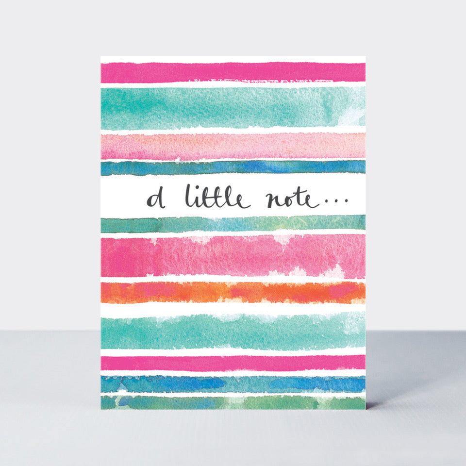 A Little Note... Painted Stripes - Pack of 5 Notecards
