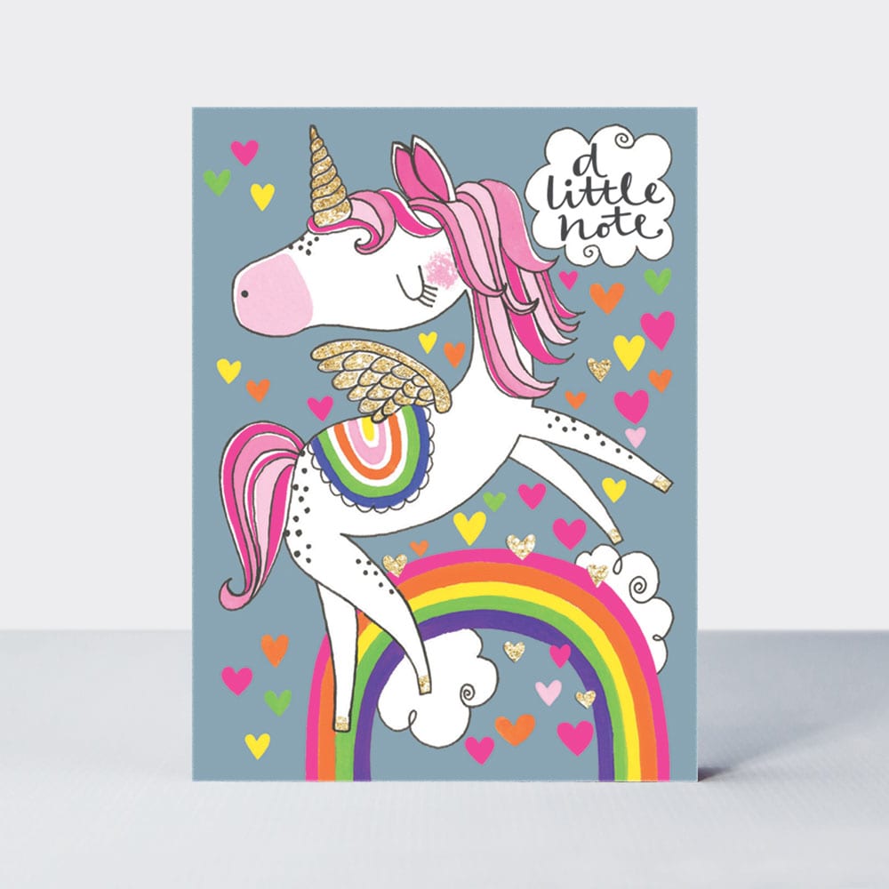 A Little Note - Unicorn - pack of 5 notecards
