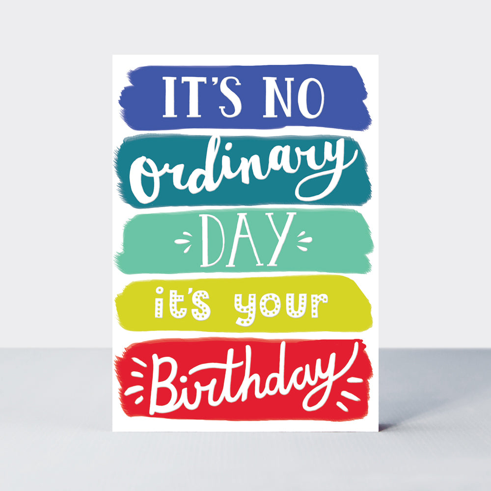 POP - Male Birthday No Ordinary Day  - Birthday Card