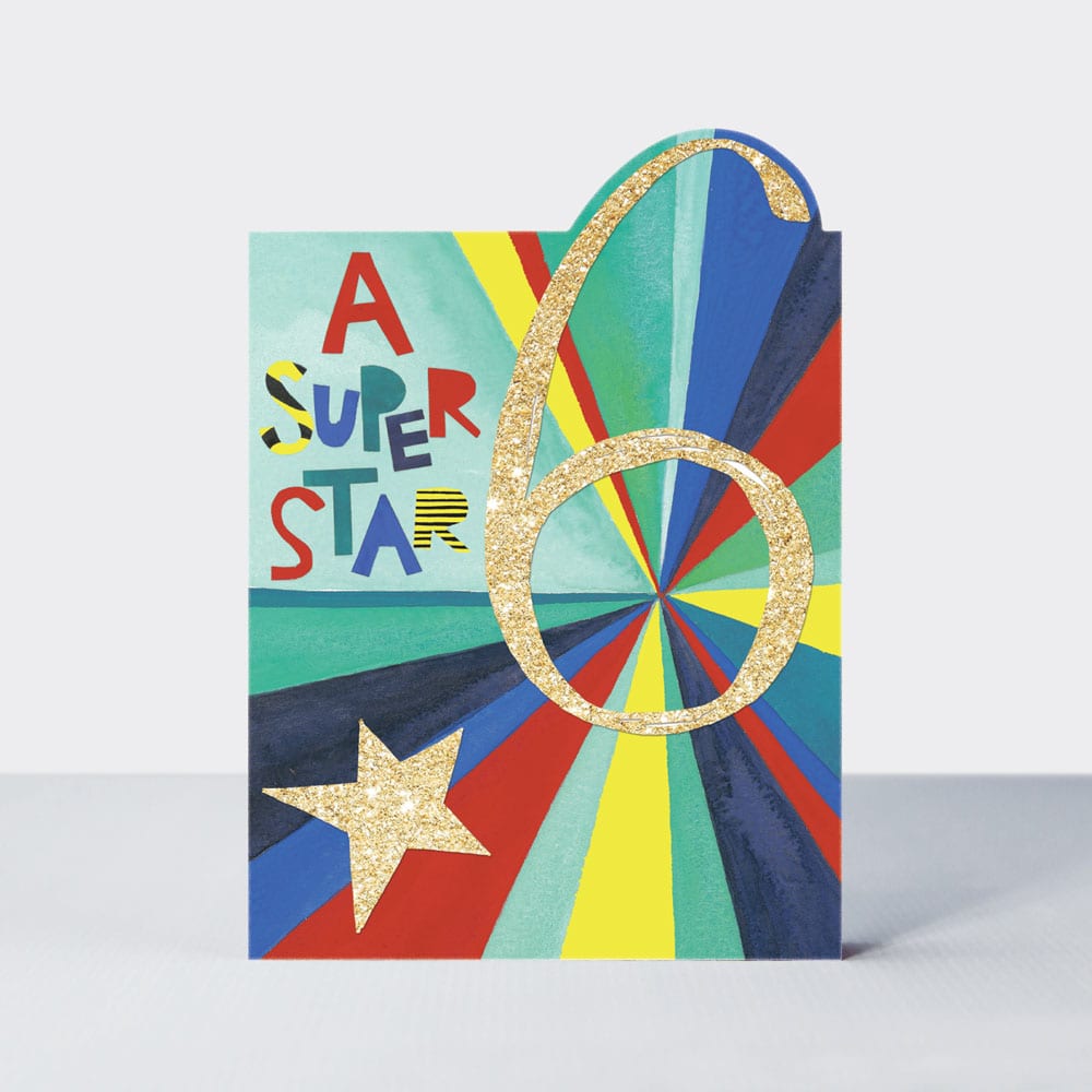 POW WOW - Super Star 6  - Birthday Card