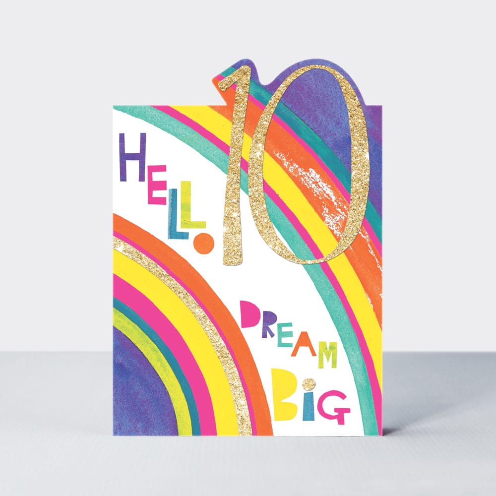 POW WOW - Hello 10  - Birthday Card