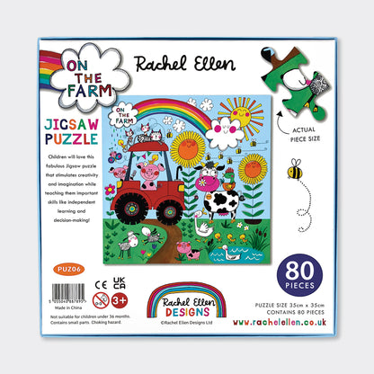 Kids Jigsaw Puzzle - On The Farm - 80 Pieces