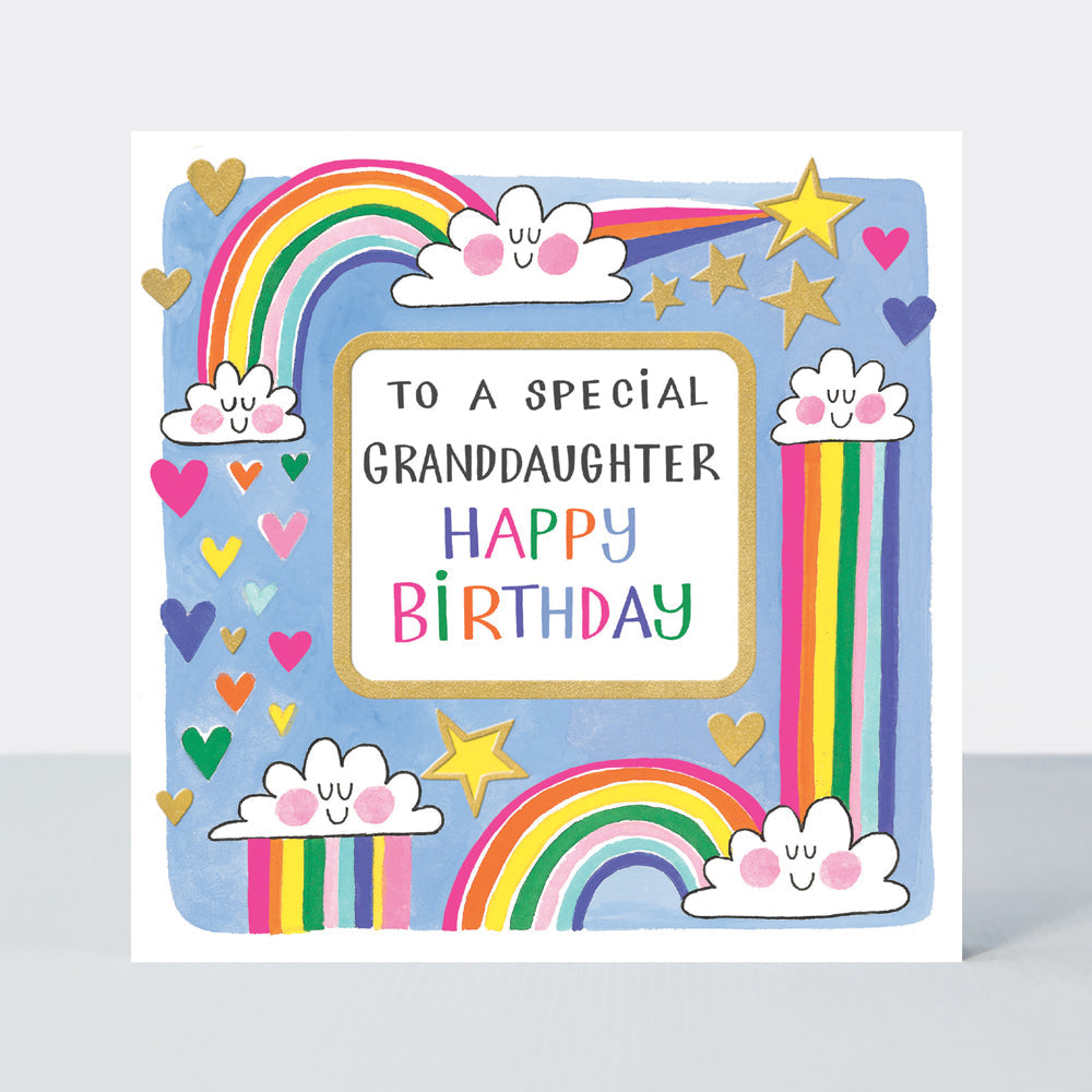 Rhubarb - To a Special Granddaughter Happy Birthday - birthday card