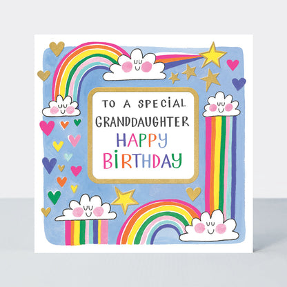 Rhubarb - To a Special Granddaughter Happy Birthday - birthday card