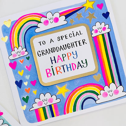 Rhubarb - To a Special Granddaughter Happy Birthday - birthday card