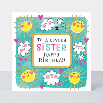 Rhubarb - To a Lovely Sister Happy Birthday - birthday card