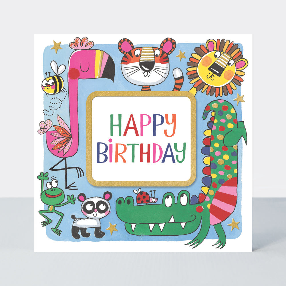 Rhubarb - Happy Birthday/Jungle Animals - birthday card