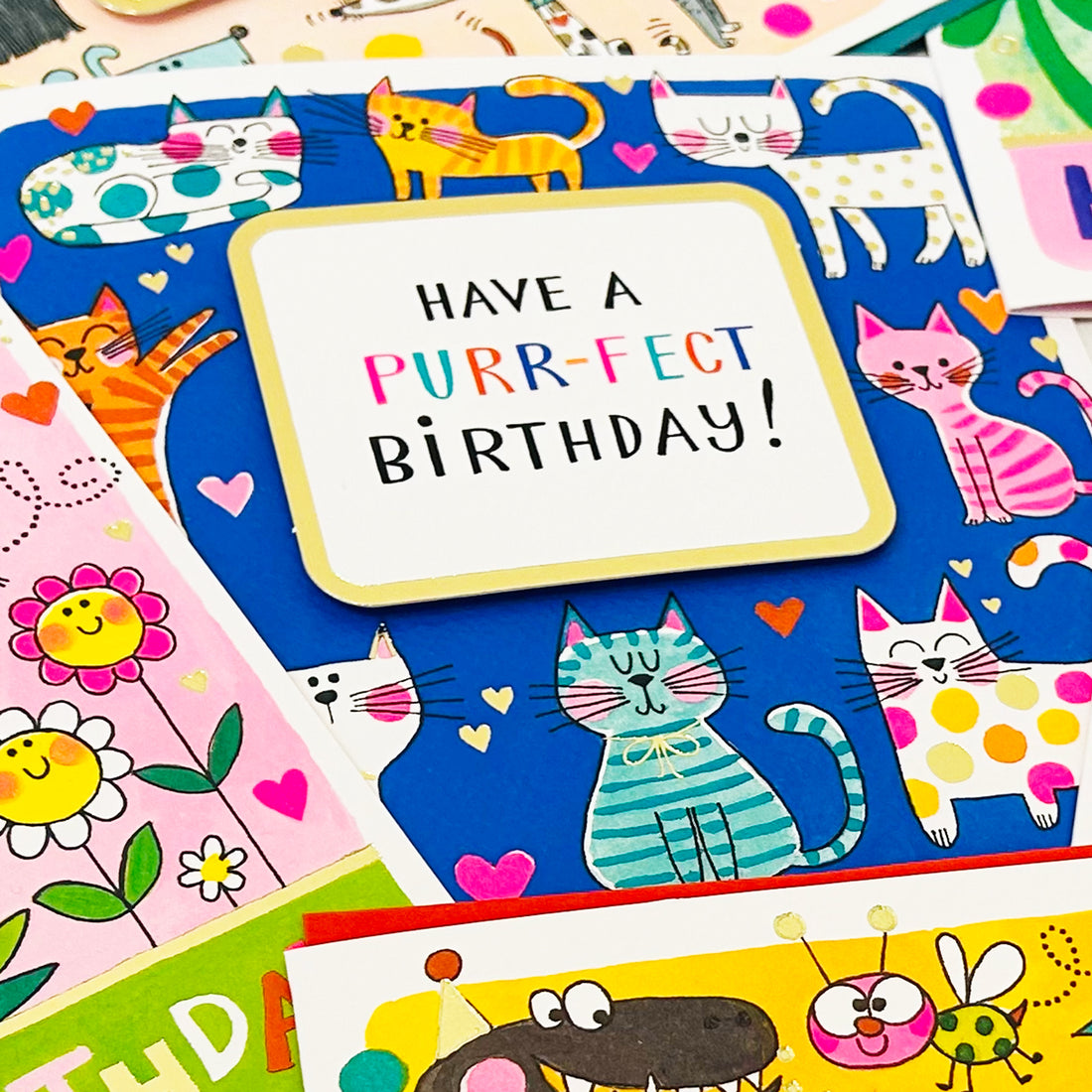 Rhubarb - Purr-fect Birthday/Cats- birthday card