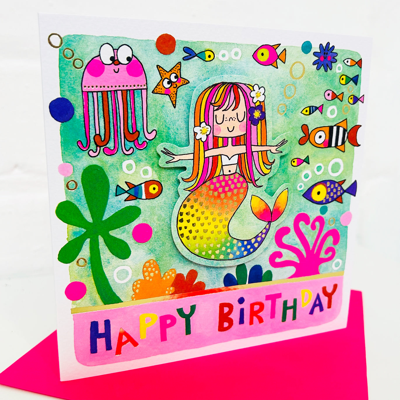 Rhubarb - Happy Birthday/Mermaid- birthday card