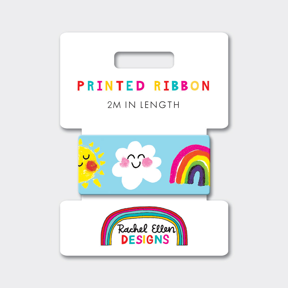 Printed Gift Wrapping Ribbon - Sunny Days