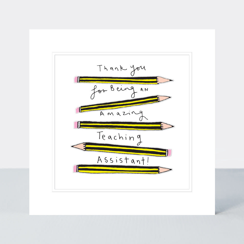 Pocket Rocket - Amazing Teaching Assistant - Greetings Card