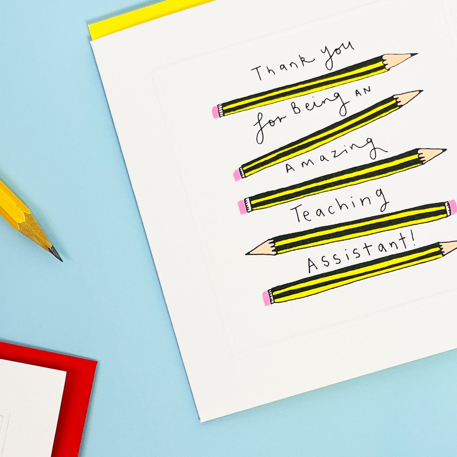 Pocket Rocket - Amazing Teaching Assistant - Greetings Card