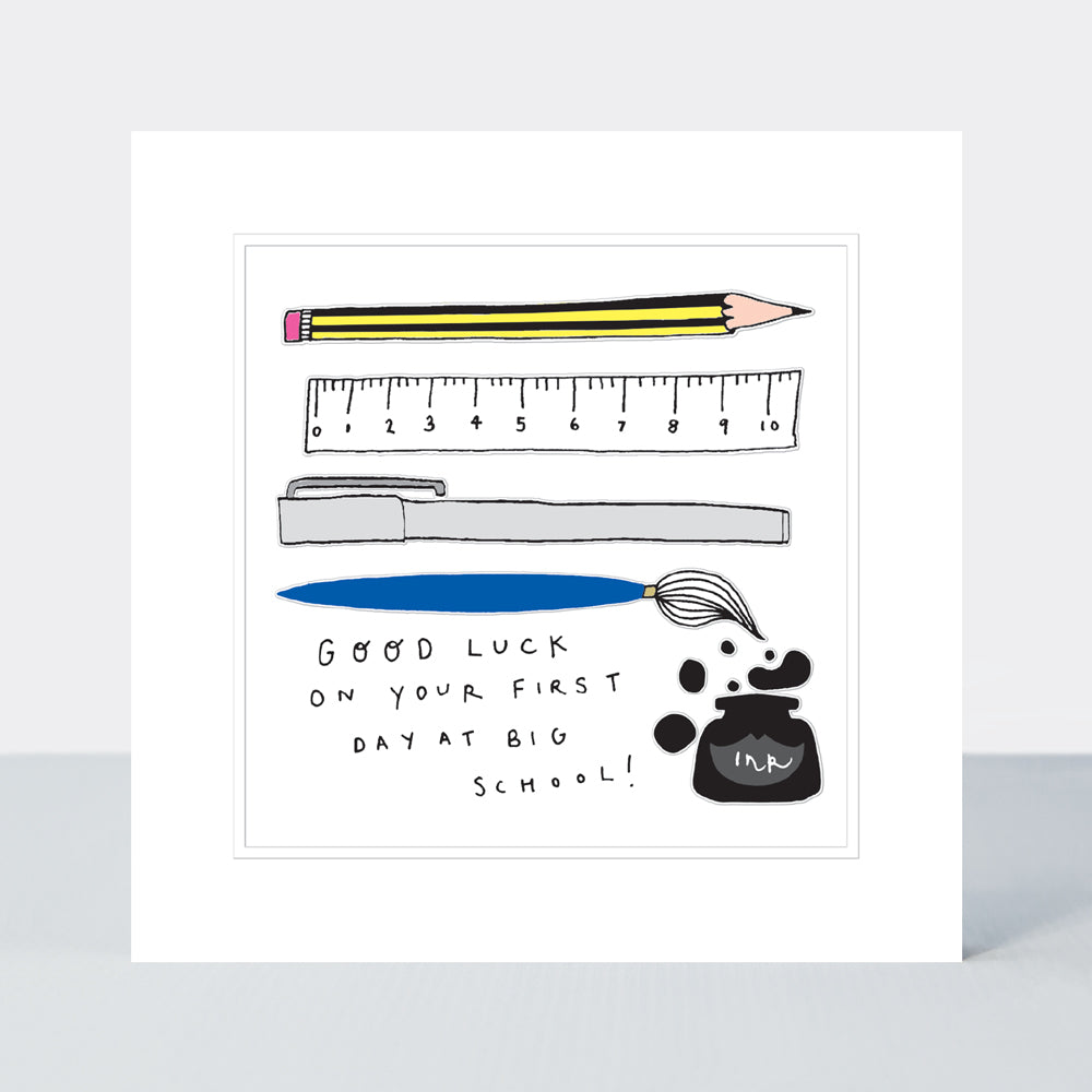 Pocket Rocket - Good Luck at Big School - Greetings Card