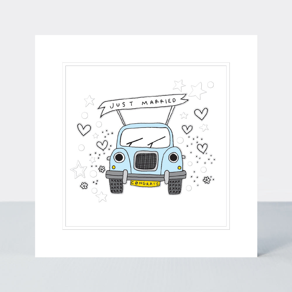 Pocket Rocket - Just Married Congratulations/Wedding Card