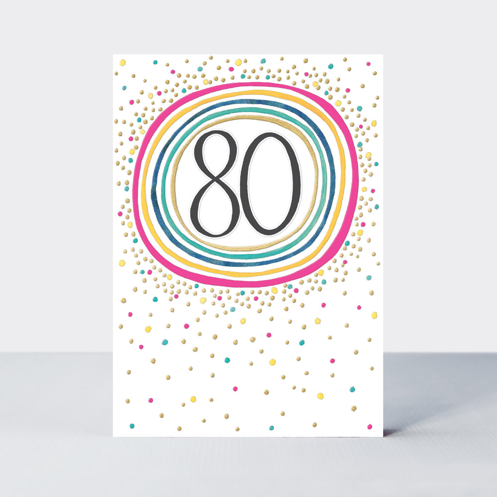 Aurora - 80th Birthday  - Birthday Card