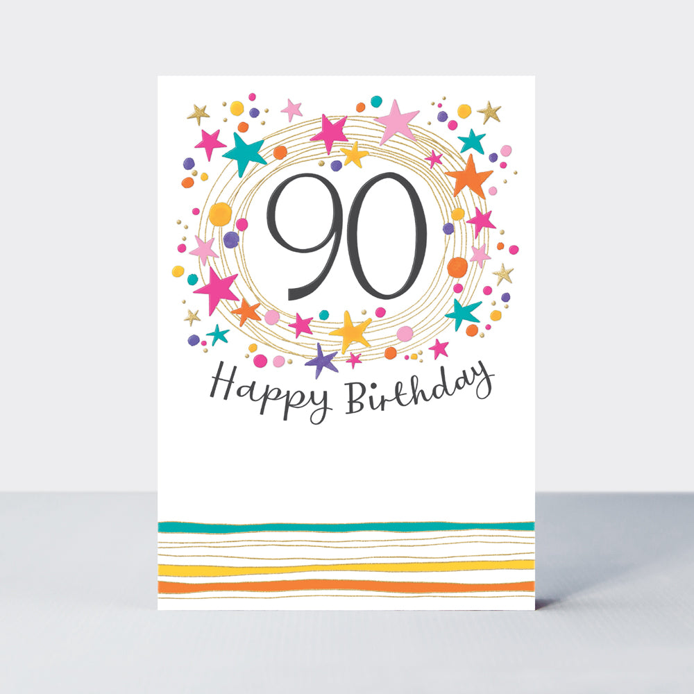 Aurora - 90th Birthday  - Birthday Card
