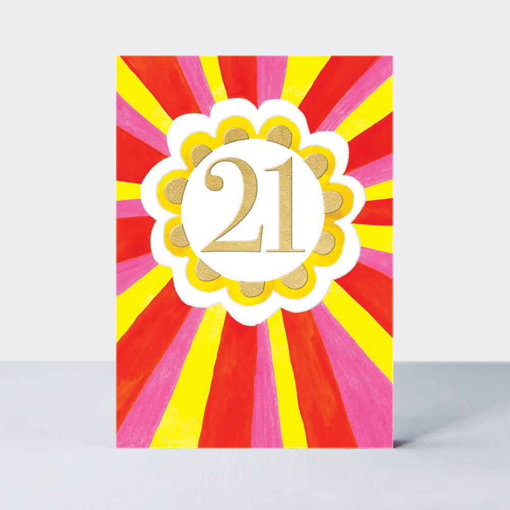 Saffron - Age 21 Birthday Card