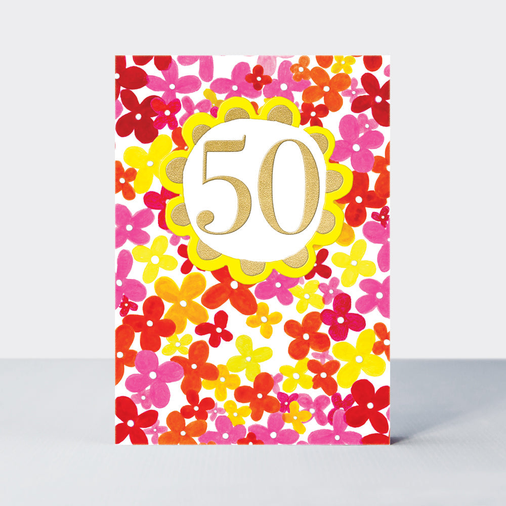 Saffron - Age 50 Birthday Card