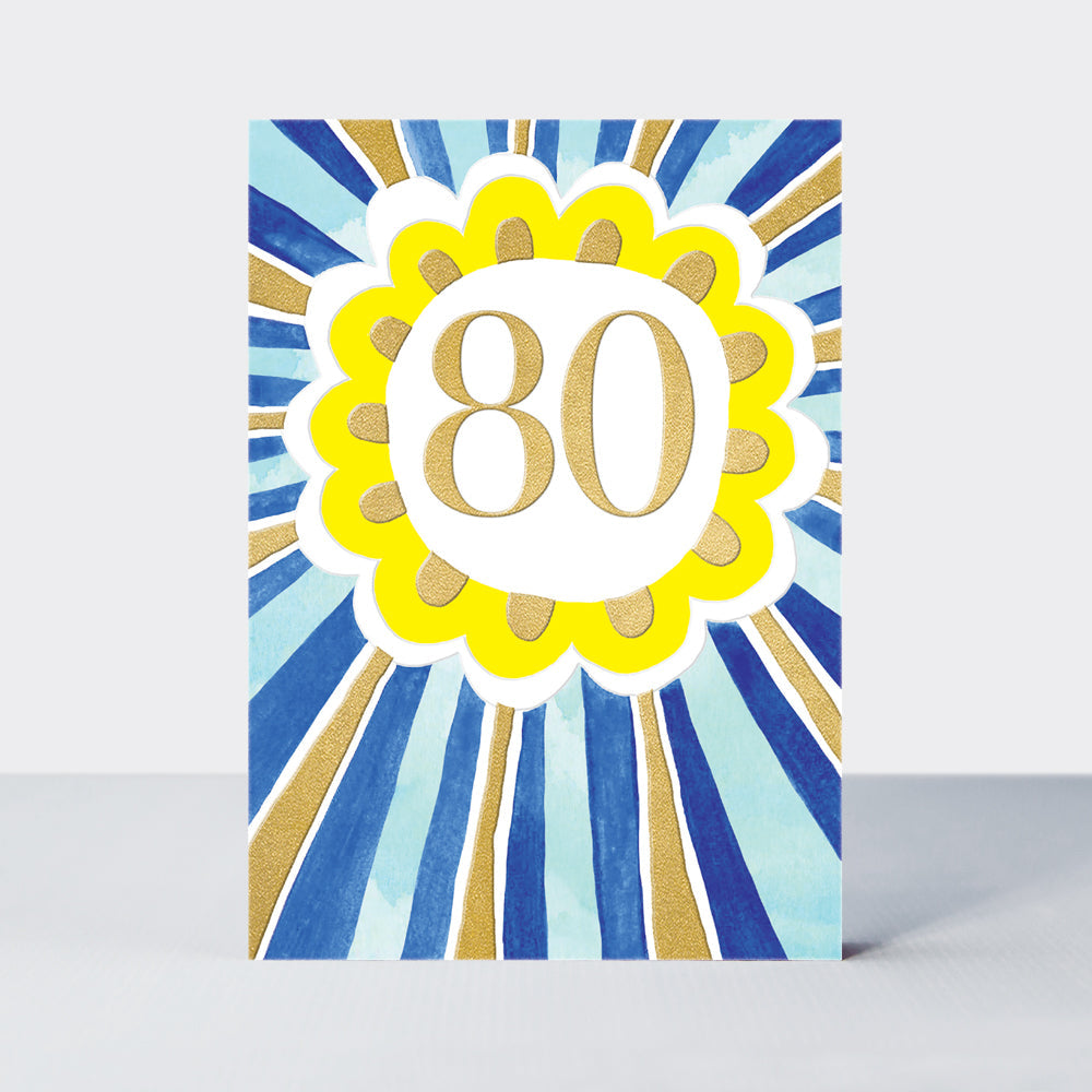 Saffron - Age 80 Birthday Card