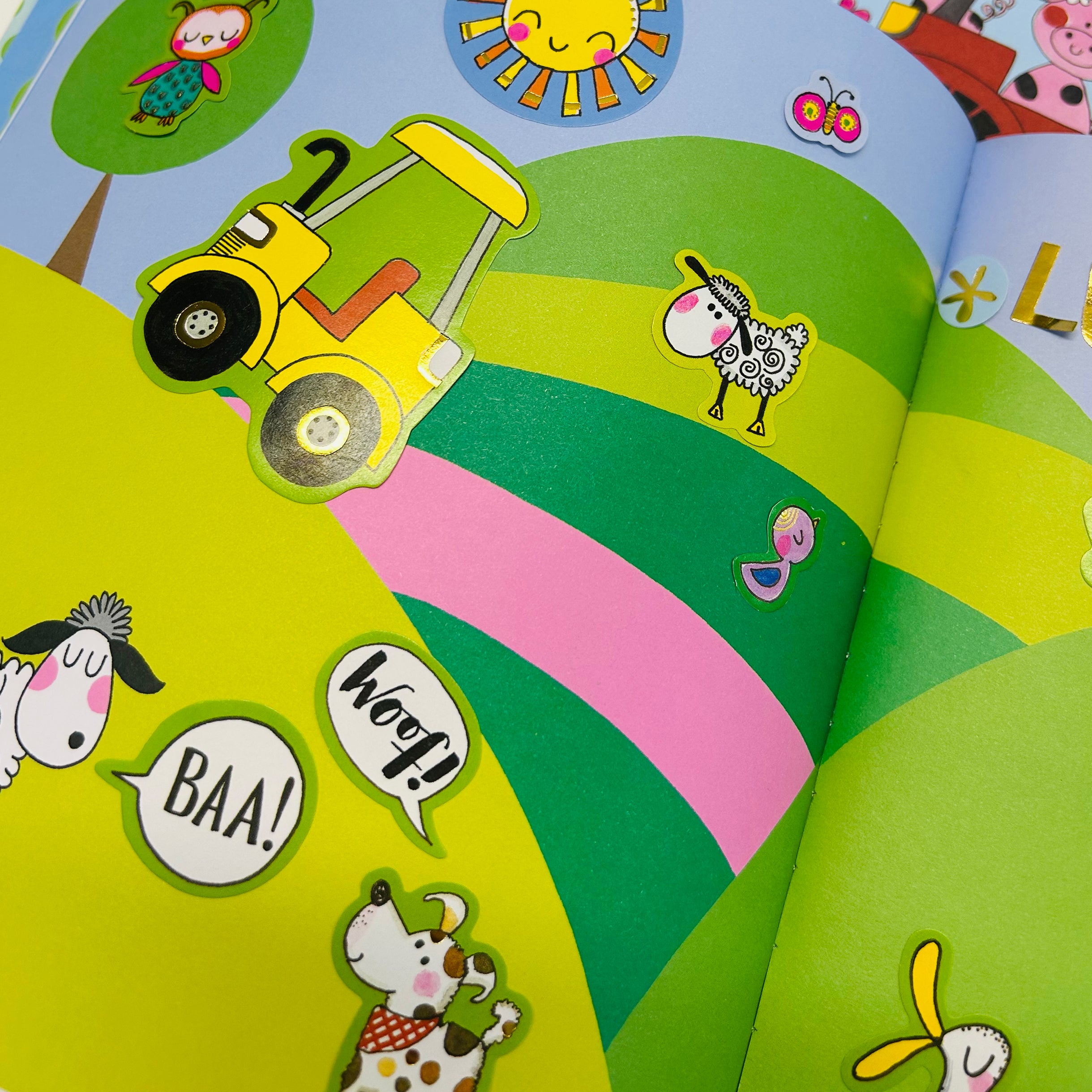 Sticker Scene and Colouring Activity Book - On The Farm