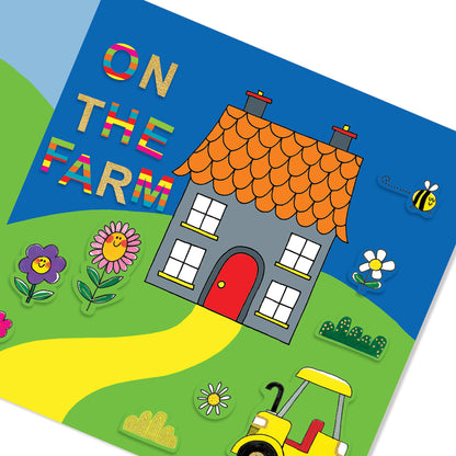 Sticker Scene and Colouring Activity Book - On The Farm