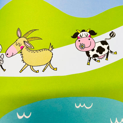 Sticker Scene and Colouring Activity Book - On The Farm