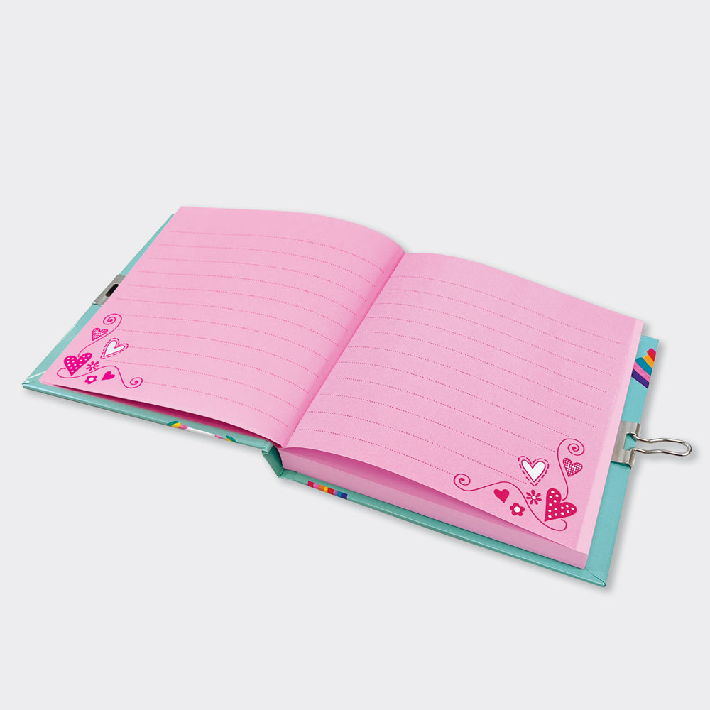 Lockable Secret Diary - Rainbow Unicorn