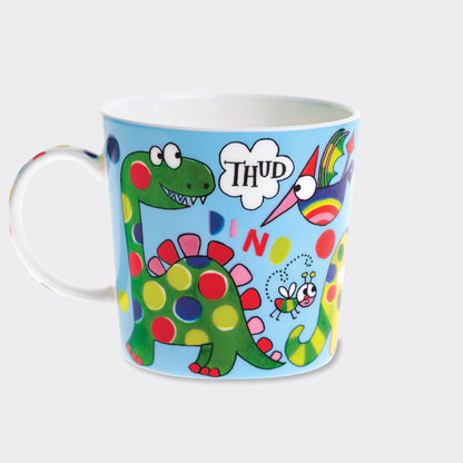 Boxed Bone China Mug - Dinosaur