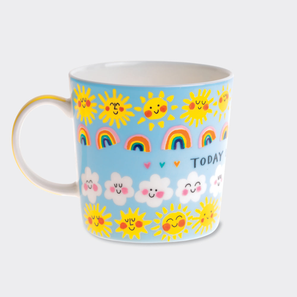 Boxed Bone China Mug - Today Looks Beautiful - Suns