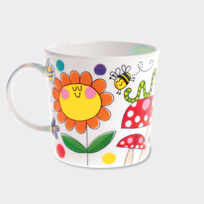 Boxed Bone China Mug - Bee Happy!