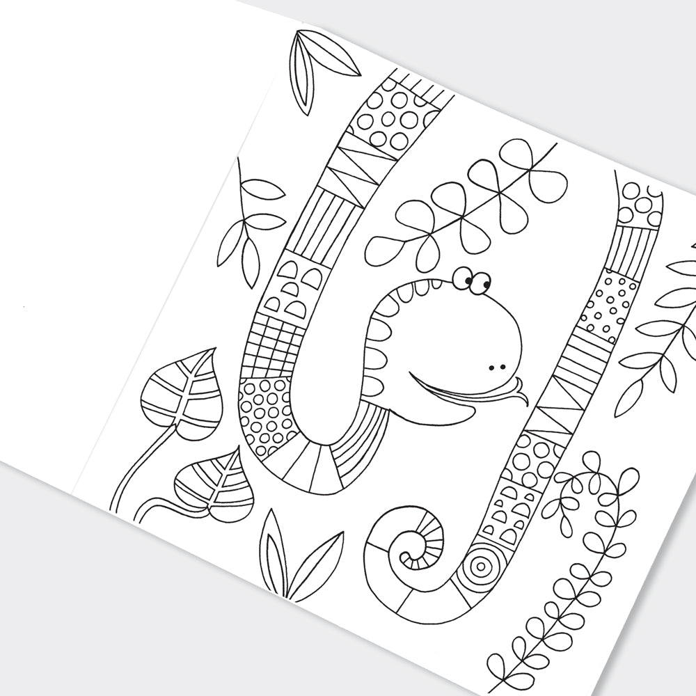 Jungle Animals Colouring Book