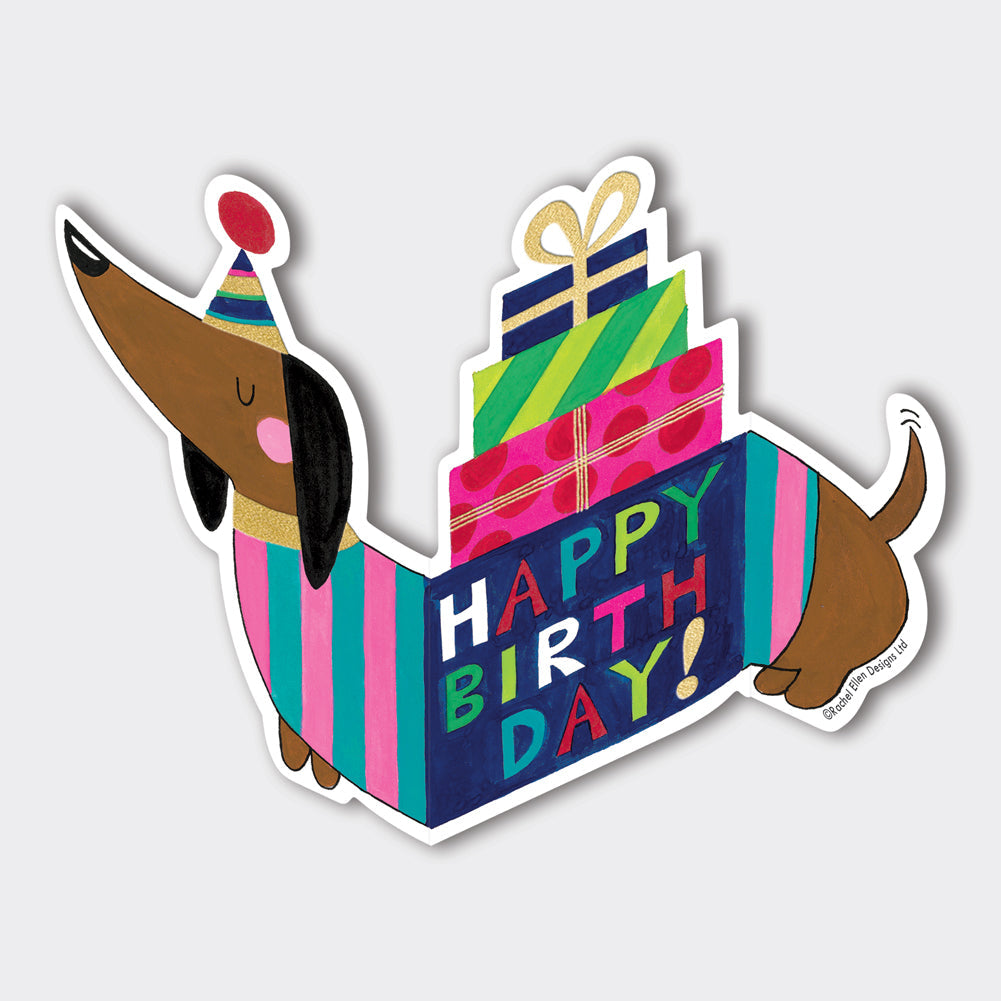 Squiggles - Happy Birthday/Sausage Dog Birthday Card
