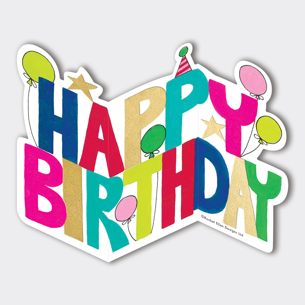 Squiggles - Happy Birthday/Text Birthday Card