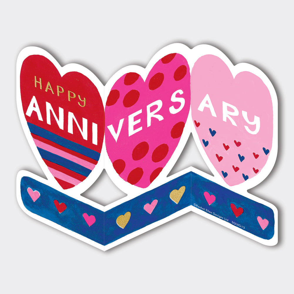 Squiggles - Anniversary/Hearts Card