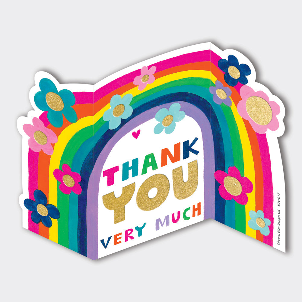 Squiggles - Thank You Very Much/Rainbow Card