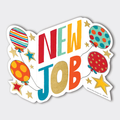 Squiggles - New Job/Balloons &amp; Stars Card