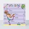 Let's Party Invite Girl on Roller blades (Pack of 8)