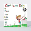 Come to my party Footballer Invite (Pack of 8)