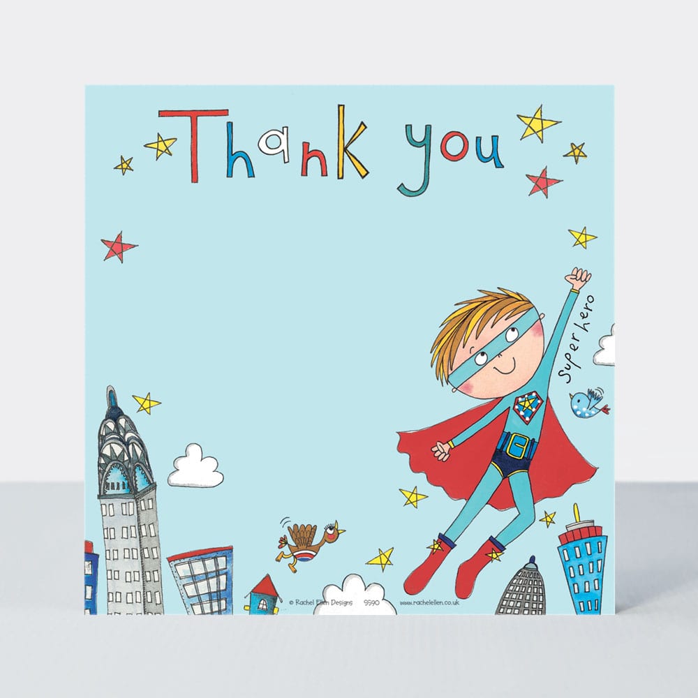 Thank you Super Hero (pack of 8)