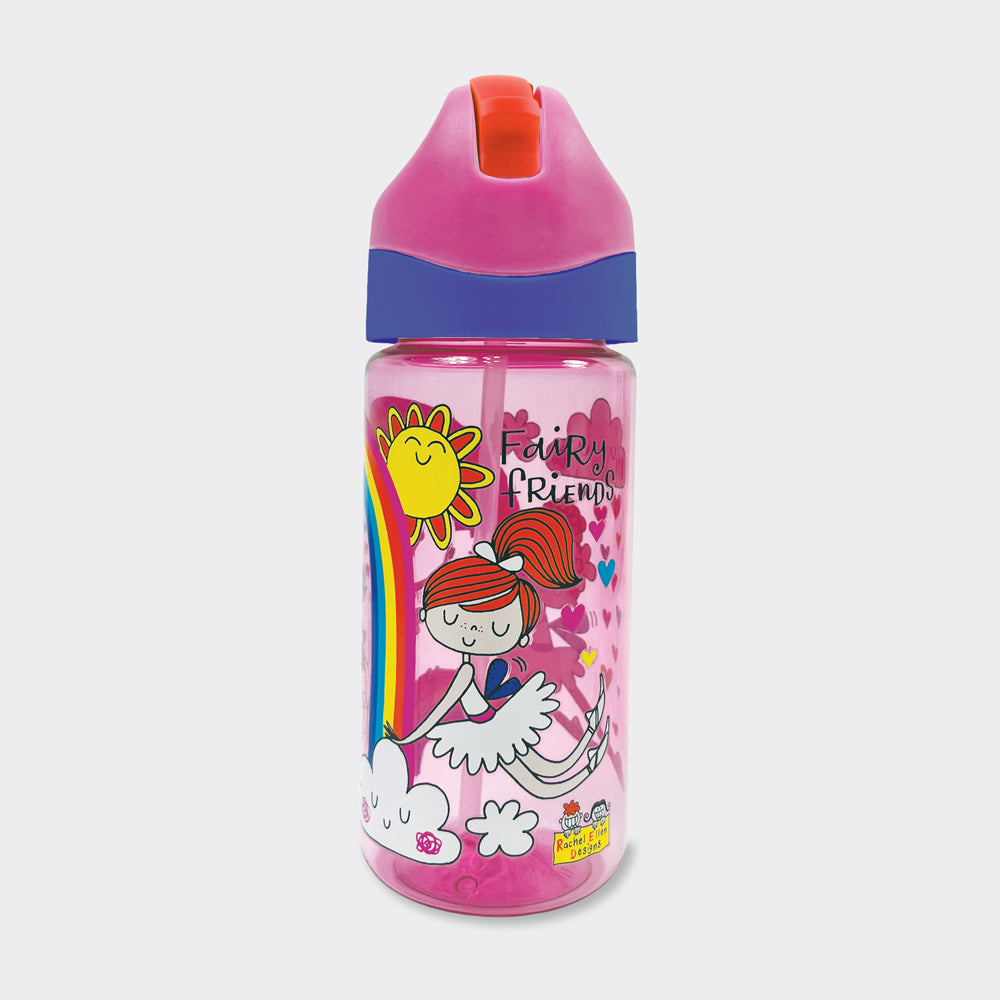 Drinks Bottle With Straw - Fairy Friends