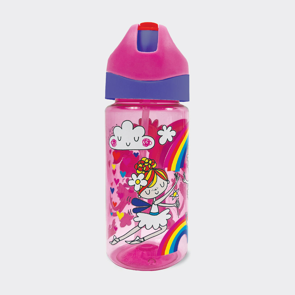 Drinks Bottle With Straw - Fairy Friends