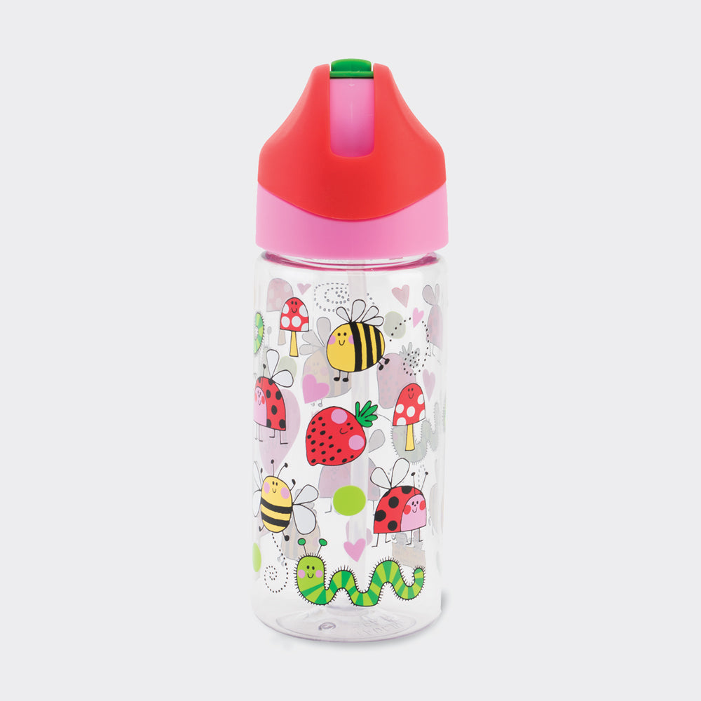 Drinks Bottle with straw - Love Bugs