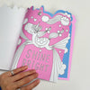 Magical Unicorn Die-Cut Colouring Book with Stickers